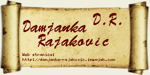 Damjanka Rajaković vizit kartica